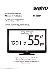 Sanyo LCD55L4 Instruction Manual