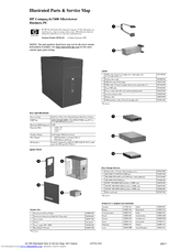 HP Compaq dx7400 Illustrated Parts & Service Map