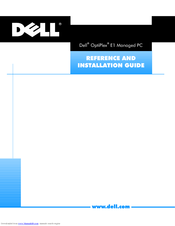 Dell OptiPlex E1 Reference And Installation Manual