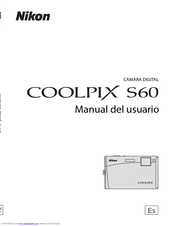 Nikon 26134 - Coolpix S60 Digital Camera Manual Del Usuario