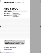 Pioneer DV-490V-S Operating Instructions Manual