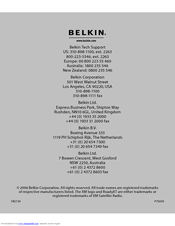 Belkin F8E724 - Mobility Kit For Xpress User Manual