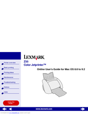 Lexmark 16M0497 - Z 55se Color Jetprinter Inkjet Printer User Manual