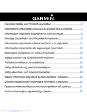 Garmin GPSMAP 62st Safety And Product Information