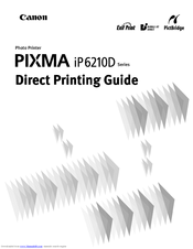 Canon iP6210D - PIXMA Color Inkjet Printer Printing Manual