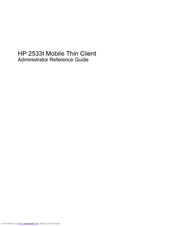 HP 2533t - Compaq Mobile Thin Client Administrator's Reference Manual