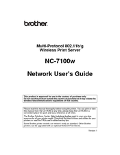 Brother HL-6050DW Network User's Manual