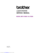 Brother HL-P2000 Service Manual