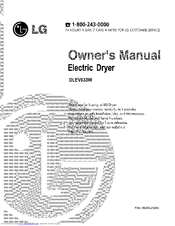 LG DLEV833W Owner's Manual