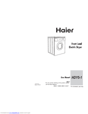 Haier HDY5-1 User Manual