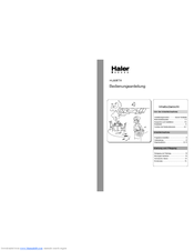Haier HL806TX Operation Manual