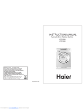 Haier HTD1068 Instruction Manual