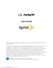 LG LS860 User Manual