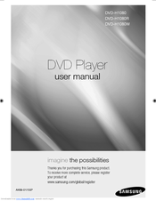 Samsung DVD-H1080W User Manual