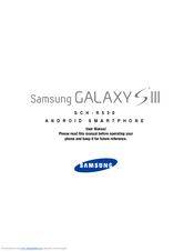 Samsung Galaxy S III SCH-R530 User Manual