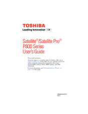 Toshiba P870-ST3NX1 User Manual