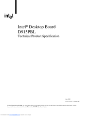 Intel D915PBL Technical Product Specification