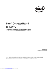Intel DP55WG - Media Series P55 ATX Core i7 i5 LGA1156 Desktop Motherboard Technical Product Specification