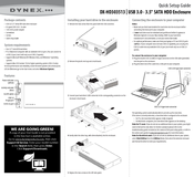 Dynex DX-HD303513 Quick Setup Manual