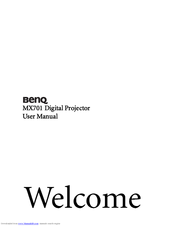 BenQ MX701 User Manual