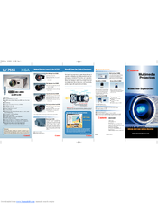Canon LV-X2 Brochure & Specs