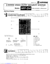 Aiphone MY-DA User Manual