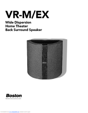 Boston Acoustics VR-M/EX User Manual