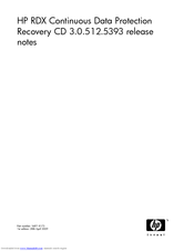 HP AJ765A - StorageWorks RDX Removable Disk Backup System Release Note