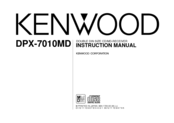KENWOOD DPX-7010MD Instruction Manual