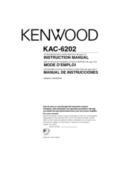 KENWOOD KAC-6202 Instruction Manual