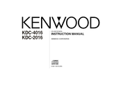KENWOOD KDC-4016CG Instruction Manual