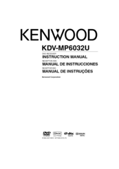 KENWOOD KDV-MP6032U Instruction Manual