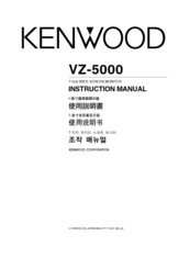 KENWOOD VZ-5000 Instruction Manual
