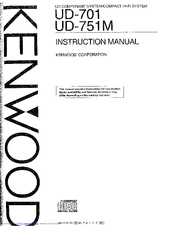 KENWOOD UD-701 Instruction Manual