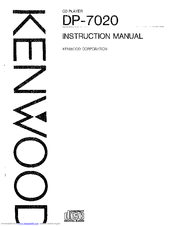 KENWOOD DP-7020 Instruction Manual