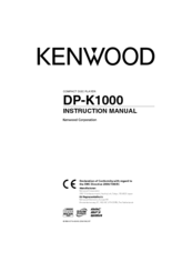 KENWOOD DP-K1000 Instruction Manual