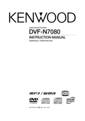 KENWOOD DVF-N7080 Instruction Manual