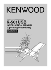 KENWOOD K-501USB Instruction Manual