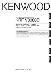 KENWOOD KRF-V8080D Instruction Manual