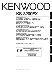KENWOOD KS-3200EX Instruction Manual