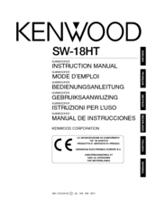 KENWOOD SW-18HT Instruction Manual