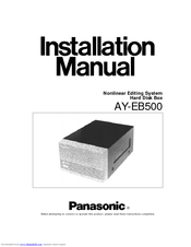 Panasonic AYEB500 - HARD DISK BOX Installation Manual