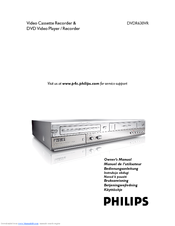 Philips DVDR630VR/14 Owner's Manual
