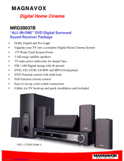 Magnavox MRD20037B - Dvd Receiver Digital Home Cinema Blk Brochure