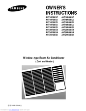 Samsung AHT19FGMEB Owner's Instructions Manual