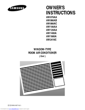 Samsung AW1800A Owner's Instructions Manual