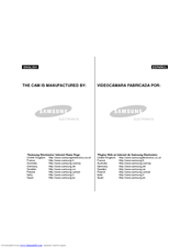 Samsung VP-M105B Owner's Instruction Book
