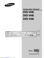 Samsung DVD-V340 Instruction Manual
