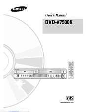 Samsung DVD-V7500K User Manual