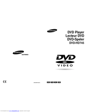 Samsung DVD-HD745 Manual